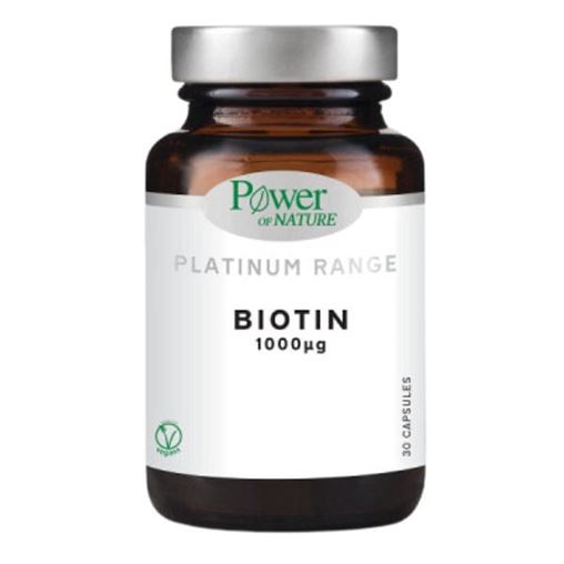Power of Nature Platinum Range Biotin 1000 μg 30 φυτικές κάψουλες