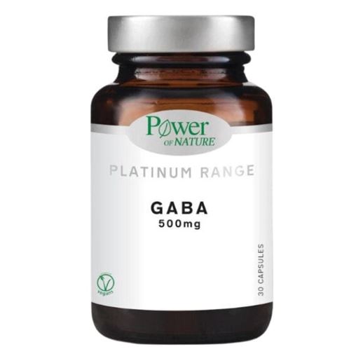 Power of Nature Platinum Range GABA 500 mg 30 φυτικές κάψουλες