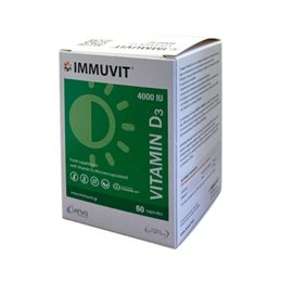 Leriva Immuvit Vitamin D3 4000IU x 60 Caps  Bιταμίνη D