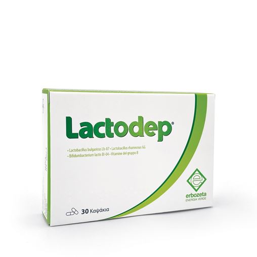 Erbozeta Lactodep Συμπλήρωμα Διατροφής με Προβιοτικά και Βιταμίνες Β, 30caps