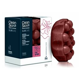CleanSkin Slim Care Φυτικό Σαπούνι για Μασάζ & Τόνωση με Κόκκινο Σταφύλι, 100g  Σαπούνια