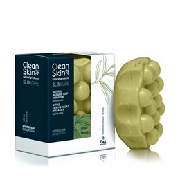 CleanSkin Slim & Hydration Natural Massage Soap Olive Leaves Φυτικό Σαπούνι Μασάζ 100gr  Σαπούνια