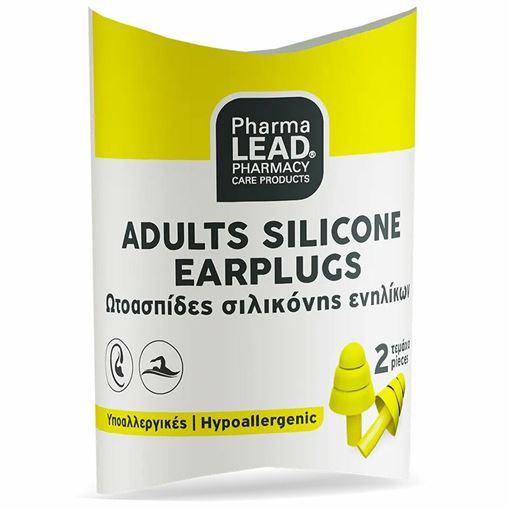Pharmalead Adults Silicone Earplugs Ωτοασπίδες Σιλικόνης Ενηλίκων 2 Τεμάχια