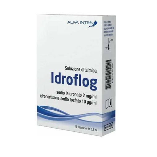 Idroflog Οφθαλμικές Σταγόνες με Υαλουρονικό Οξύ για Ξηροφθαλμία 15x0.5ml