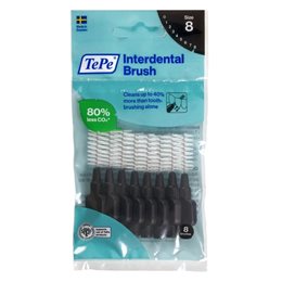 TePe Original Μεσοδόντια Βουρτσάκια 1.5mm Μαύρα 8τμχ TEPE Μεσοδόντια Βουρτσάκια