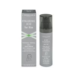 L'Erbolario Haluronic Acid 24ωρη Ανδρική Κρέμα Προσώπου για Αντιγήρανση με Υαλουρονικό Οξύ 50ml L ERBOLARIO Ενυδάτωση