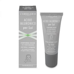 L'Erbolario Haluronic Acid Ανδρική Αντιγηραντική Κρέμα Ματιών με Υαλουρονικό Οξύ 15ml L ERBOLARIO Ενυδάτωση