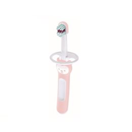 Mam Baby's Brush Βρεφική Οδοντόβουρτσα 5+ Μηνών με Ασπίδα Προστασίας Χρώμα Ροζ Κορίτσι (605G) MAM Οδοντόβουρτσες