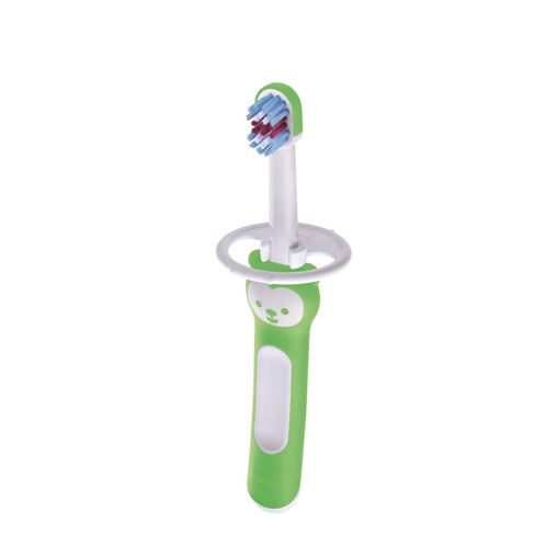  Mam Baby's Brush Βρεφική Οδοντόβουρτσα 5+ Μηνών με Ασπίδα Προστασίας Χρώμα Πράσινο Unisex (605U)