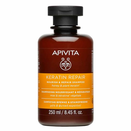 Apivita Keratin Repair Σαμπουάν Θρέψης & Επανόρθωσης για Ξηρά & Ταλαιπωρημένα Μαλλιά 250ml