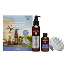 Apivita Hair Strengthening Routine for Men Tonic Hair Loss Lotion 150 ml + 2 Δώρα APIVITA Σετ
