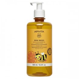Apivita Mini Bees Gentle Kids Shower Gel με Πορτοκάλι και Μέλι 500ml APIVITA Αφρόλουτρα