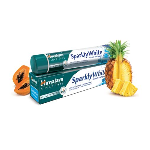 Himalaya Sparkly White Herbal Toothpaste Λευκαντική Οδοντόκρεμα 100% Φυτικής Σύνθεσης 75ml