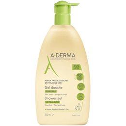 A-Derma Gel Douche Surgras Αφρόλουτρο για Ξηρές Επιδερμίδες 750 ml ADERMA Αφρόλουτρα