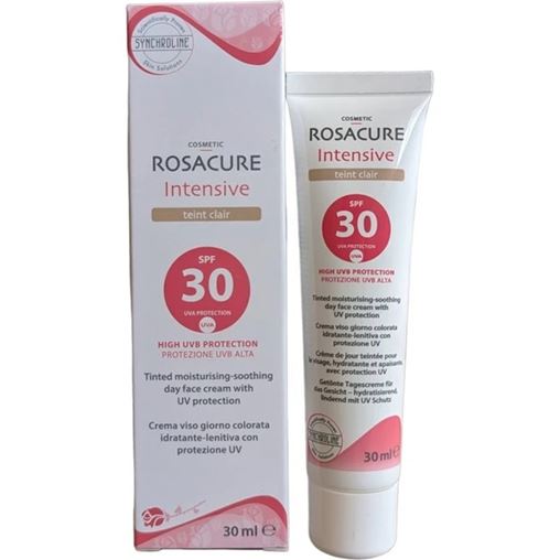 Synchroline Rosacure Intensive Teint Clair Αντηλιακή Κρέμα Προσώπου με Χρώμα Spf30, 30ml