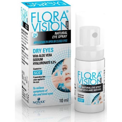 Novax Flora Vision Dry Eyes Natural Spray Φυσικό Σπρέι για Ξηρά Μάτια 10ml.