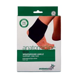 Anatomic Line 5030 Wraparound Ankle One Size Επιστραγαλίδα Απλή σε Μαύρο Χρώμα 1 Τεμάχιο  Κάτω Ακρα