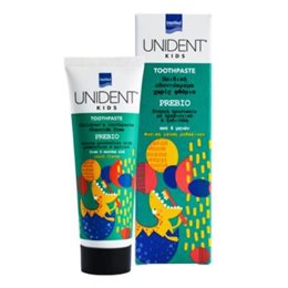 Intermed Unident Kids Toothpaste Prebio Παιδική Οδοντόκρεμα Χωρίς Φθόριο με  Γεύση Ροδάκινο 50 ml UNIDENT Οδοντόκρεμες