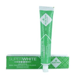 Superwhite Care Protection & Anti-Plaue Λευκαντική Οδόντοκρεμα Κατά της Πλάκας με Αλόη 75ml  Οδοντόβουρτσες