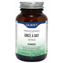 Quest Once A Day Quick Release Πολυβιταμίνη 30 ταμπλέτες QUEST Πολυβιταμίνες