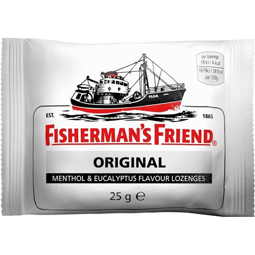 Fisherman's Friend Original Extra Strong Μέντα & Ευκάλυπτος για το Βήχα & τον Ερεθισμένο Λαιμό 25gr