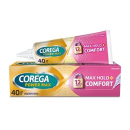Corega Max Hold + Comfort Στερεωτική Κρέμα Τεχνητής Οδοντοστοιχίας 40 g COREGA Τεχνητή Οδοντοστοιχία