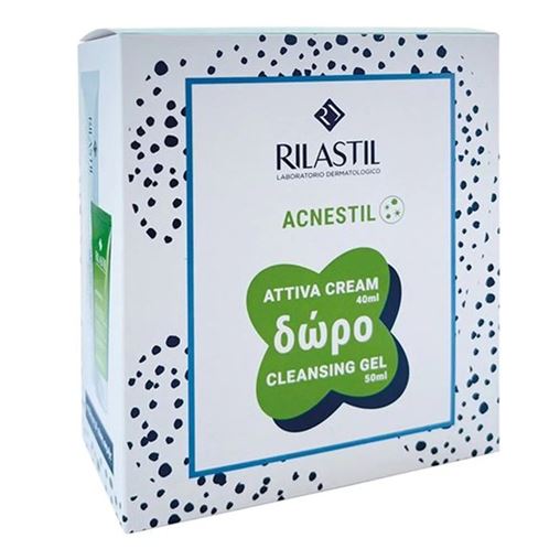 Rilastil Promo Acnestil Attiva Ενυδατική Κρέμα, 40ml & Δώρο Cleansing Gel, 50ml