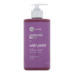 Panthenol Extra Wild Petal 3 in 1 Cleanser Αφρόλουτρο & Σαμπουάν 500 ml MEDISEI Σαμπουαν