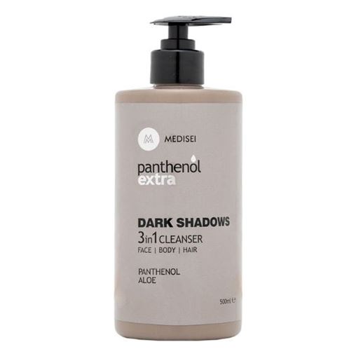 Panthenol Extra Dark Shadows 3 in 1 Cleanser Ανδρικό Αφρόλουτρο & Σαμπουάν 500 ml