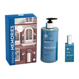 Panthenol Promo Memories Πακέτο Blue Flames Ανδρικό Αφρόλουτρο 500ml & Άρωμα Eau De Toilette 50ml MEDISEI Gift Ideas