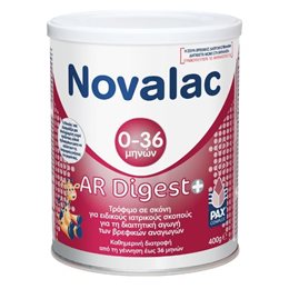 Novalac Γάλα σε Σκόνη AR Digest 0m+ 400gr NOVALAC Αντιαναγωγικό Βρεφικό Γάλα
