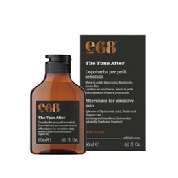 E68 The Time After Aftershave for Sensitive Skin Φροντίδα Ενυδάτωσης για Μετά το Ξύρισμα 90ml  After Shave