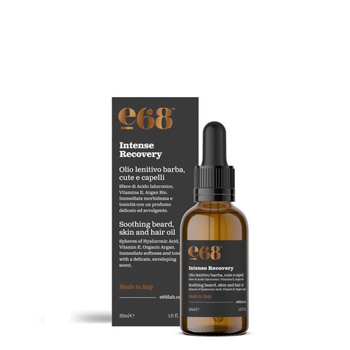 E68 Intense Recovery Soothing Beard, Skin & Hair Oil Λάδι Περιποίησης για Γένια 30ml