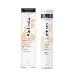 Vican Aletheia Vitamin C Βιταμίνη για το Ανοσοποιητικό 1000mg Raspberry Blueberry 20 αναβράζ. δισκία  Ανοσοποιητικό