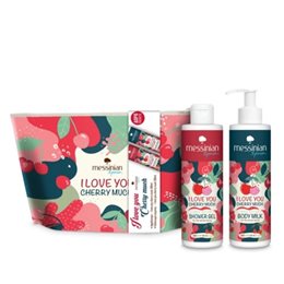 Messinian Spa Promo I Love you Cherry Much Aφρόλουτρο Shower Gel 300ml & Γαλάκτωμα Body Milk 300ml MESSINIAN SPA Gift Ideas
