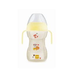 Mam Fun To Drink Εκπαιδευτικό Μπιμπερό Πλαστικό Σιλικόνης με Λαβές Κίτρινο 8m+ 270ml MAM Κύπελλα