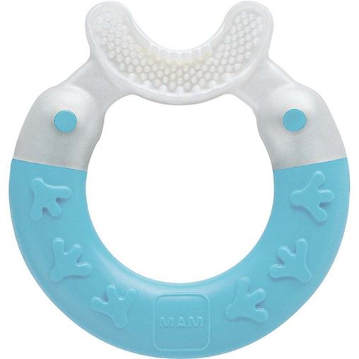 Mam Μασητικό Οδοντοφυΐας Για Τον Καθαρισμό Των Δοντιών Bite & Brush (560B) 3+ Μηνών Τιρκουάζ, 1 τμχ