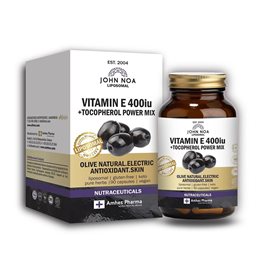 John Noa Liposomal Vitamin E 400iu 90 φυτικές κάψουλες 1τμχ  Bιταμίνη E