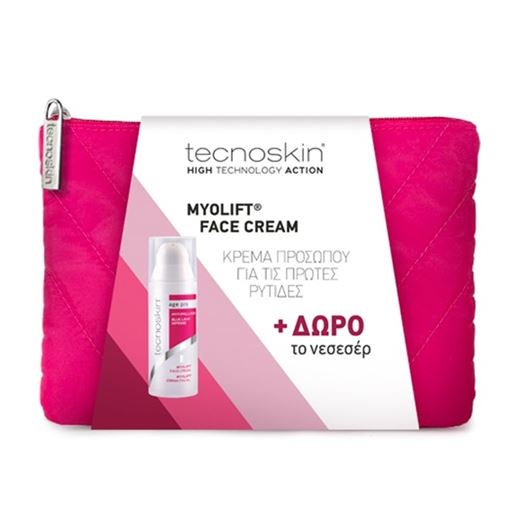 Tecnoskin PROMO PACK Myolift Κρέμα Προσώπου Για Τις Πρώτες Ρυτίδες 50ml & Νεσεσέρ 1τμχ.
