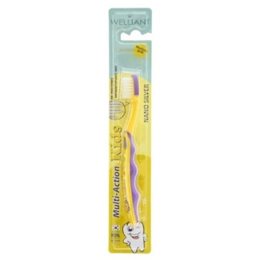 Welliant Οδοντόβουρτσα Multi-Action Kids Nano Silver, 1τεμ Medium Μωβ  Οδοντόβουρτσες