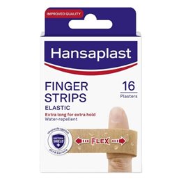 Hansaplast Finger Strips Elastic Ελαστικά Επιθέματα Δακτύλων, 16τμχ HANSAPLAST Επιθέματα