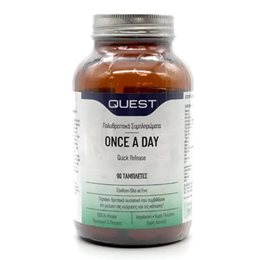 Quest Once A Day Quick Release Πολυβιταμινούχο Συμπλήρωμα Διατροφής για Ενέργεια & Τόνωση 90tabs QUEST Ενέργεια Τόνωση