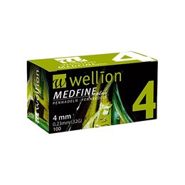 Wellion Βελόνες Πένας Ινσουλίνης Medfine plus 4mm (31G) - 100τεμ WELLION Σκαρφιστηρες