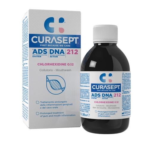 Curasept ADS 212 Στοματικό Διάλυμα Για Ανακούφιση Από Ερεθισμούς 0.12% Χλωρεξιδίνη 200ml