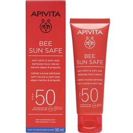 Apivita Bee Sun Safe Αντηλιακή Κρέμα Προσώπου κατά των Πανάδων & των Ρυτίδων SPF50, 50ml APIVITA Αντηλιακά Προσώπου