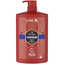 Old Spice Captain, Αφρόλουτρο & Σαμπουάν Για Άνδρες 1000ml. OLD SPICE Σαμπουάν