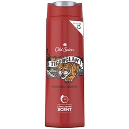 Old Spice Tiger Claw Αφρόλουτρο Gel & Σαμπουάν Για Άνδρες 400ml. OLD SPICE Σαμπουάν