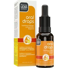 Pharmalead Oral Drops D3 & K2, Συμπλήρωμα Διατροφής Σε Σταγόνες 20ml. PHARMALEAD Ανοσοποιητικό