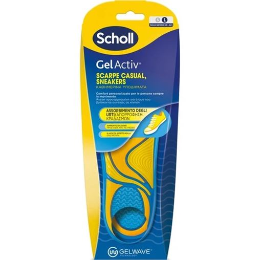 Scholl Gel Activ Πάτοι για Καθημερινά Υποδήματα Μέγεθος Large (No 40-46.5) 1ζευγάρι