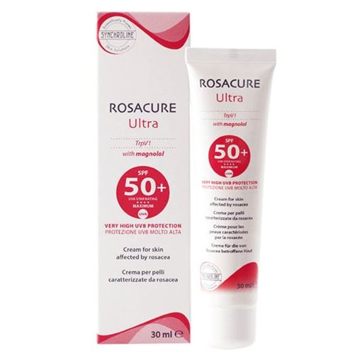 Synchroline Rosacure Ultra SPF50-Ενυδατική, Αντηλιακή Κρέμα Προσώπου για Ερυθρότητα,30ml